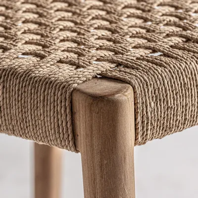 Chaises - Chaise en bois de teck marron 46x54x80 cm - lot de 2 - VICAL