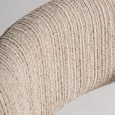 Chairs - Brown polyester office chair 56x58x82 cm - VICAL