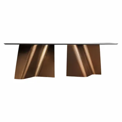 Dining Tables - Black porcelain tile living room table 240x105x76 cm - VICAL