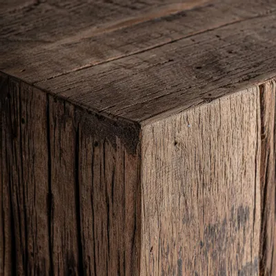 Autres tables  - Module comptoir de bar en bois récupéré marron 60x60x110 cm - VICAL