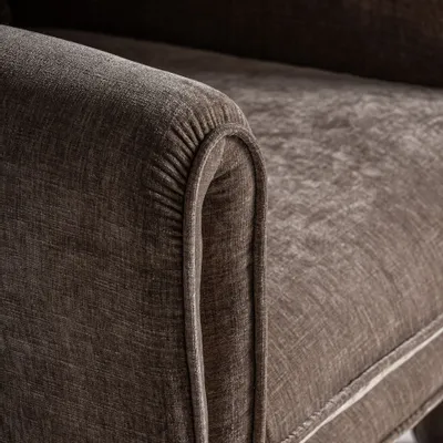 Armchairs - Armchair in taupe pine wood 81x76x80 cm - VICAL