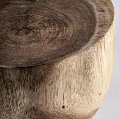 Autres tables  - Table basse en bois de suar marron 30x30x45 cm - VICAL