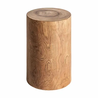 Autres tables  - Table basse en bois de suar marron 30x30x46 cm - VICAL