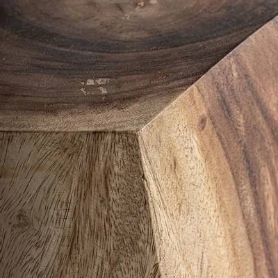 Autres tables  - Table basse en bois de suar marron 28x28x40 cm - VICAL