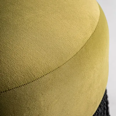 Footrests - Toad armchair in pistachio velvet 65x68x80 cm - VICAL