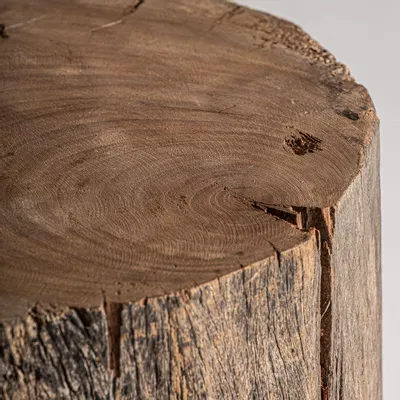 Autres tables  - Sellettes en bois tropical marron 38x38x56 cm - VICAL