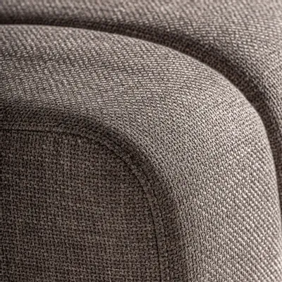 Armchairs - Central sofa module in brown birch wood 52x70x79 cm - VICAL