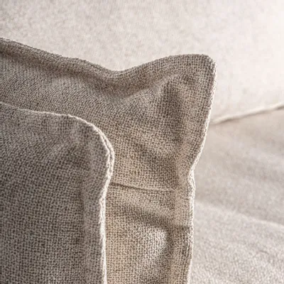 Canapés - Sofa en polyester blanc cassé 230x105x98 cm - VICAL