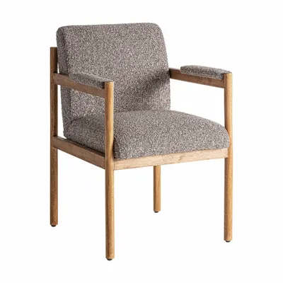 Chairs - Gray polyester chair 62x68x89 cm - VICAL