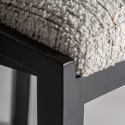 Chairs - Black rubberwood chair 60x62x84 cm - VICAL