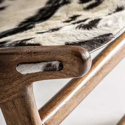 Fauteuils - Fauteuil en bois de mangue marron 75x82x76 cm - VICAL