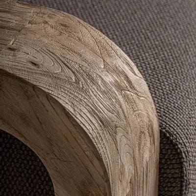 Armchairs - Brown railway wooden armchair 110x100x84 cm - VICAL