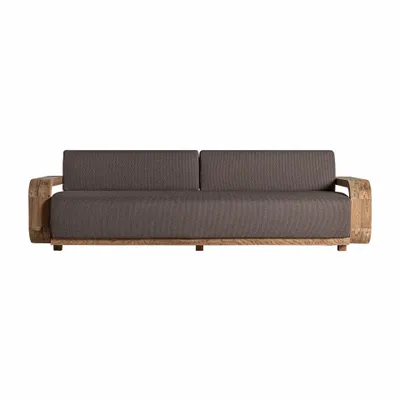 Canapés - Sofa en bois de chemin de fer marron 270x100x84 cm - VICAL