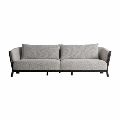 Canapés - Sofa en polyester gris 254x107x82 cm - VICAL
