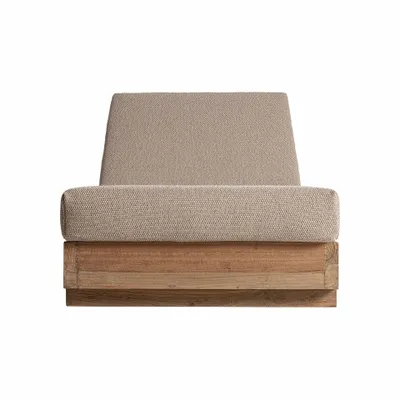 Sofas - Brown railway wooden deck chair 210x80x33 cm - VICAL