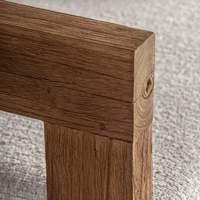 Fauteuils - Fauteuil en bois de chemin de fer marron 85x85x80 cm - VICAL