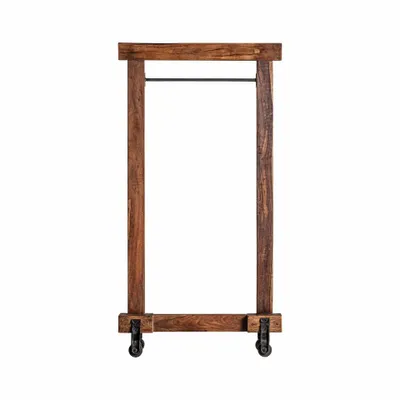 Decorative objects - Black mango wood coat rack 96x24x186 cm - VICAL