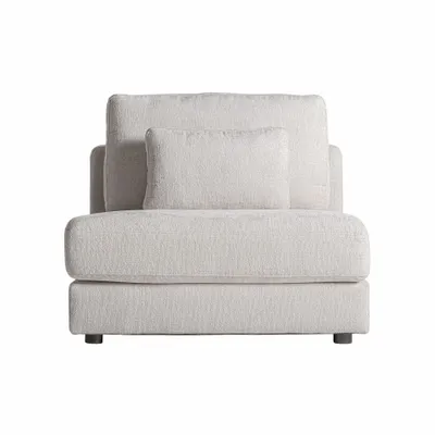 Sofas - Central sofa module in off-white polyester 96x107x84 cm - VICAL