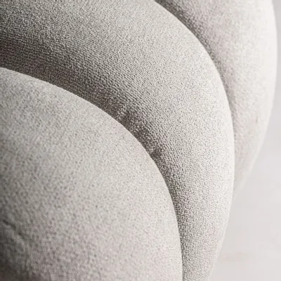 Sofas - Central sofa module in off-white polyester 102x94x76 cm - VICAL