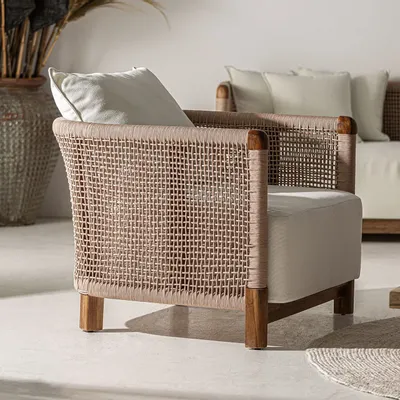 Fauteuils - Fauteuil en bois de chemin de fer marron 85x88x70 cm - VICAL