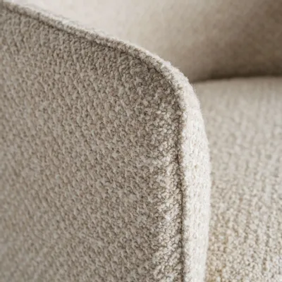 Chaises - Fauteuil en polyester beige 60x64x85 cm - VICAL