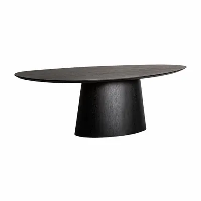 Dining Tables - Living room table in black oak wood 240x120x76 cm - VICAL