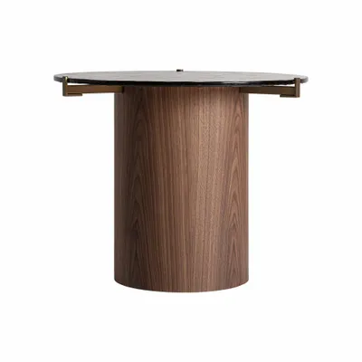 Autres tables  - Table basse en bois counterplaqué marron 60x60x48 cm - VICAL