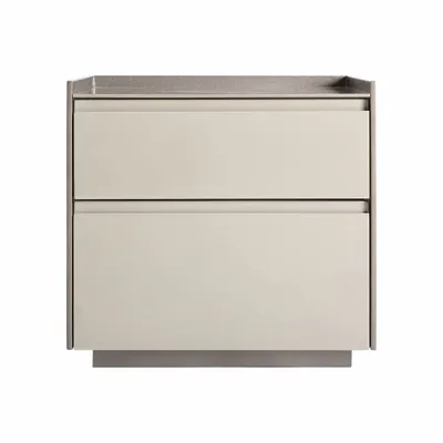 Tables de nuit - Table chevêt en bois mdf beige 53x43x50 cm - VICAL