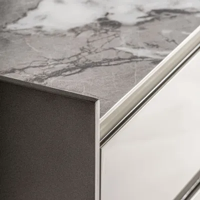 Night tables - Bedside table in beige MDF wood 53x43x50 cm - VICAL