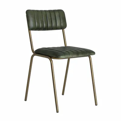 Chairs - Old green iron chair in 46x49x78 cm - VICAL