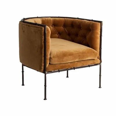 Fauteuils - Fauteuil en fer ocre  en 71x72x71 cm - VICAL