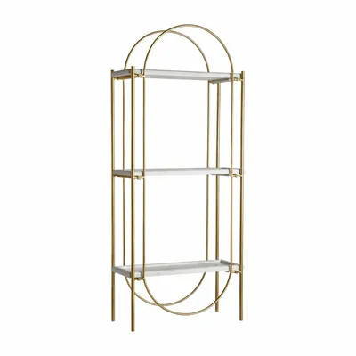 Shelves - Golden iron shelf in 79x32x181 cm - VICAL