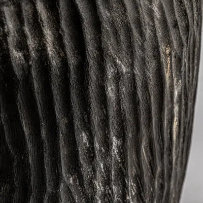 Other tables - Coffee table in aged black suar wood in 45x45x48 cm - VICAL