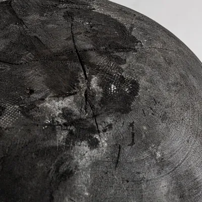 Other tables - Coffee table in aged black carbonized suar wood in 50x50x50 cm - VICAL