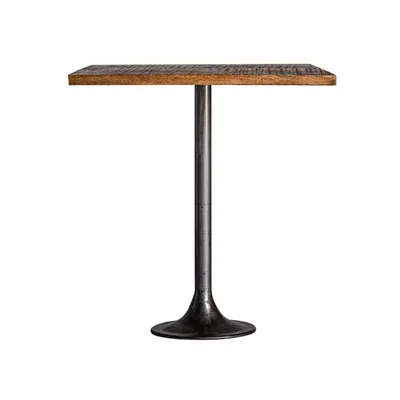Autres tables  - Table de bar en fer gris  en 70x70x75 cm - VICAL