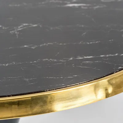 Autres tables  - Table de bar en sintético noir  en 70x70x77 cm - VICAL