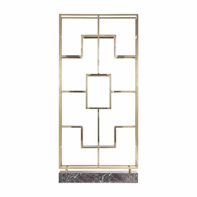 Etagères - Bibliothèque en acier doré  en 108x30x230 cm - VICAL