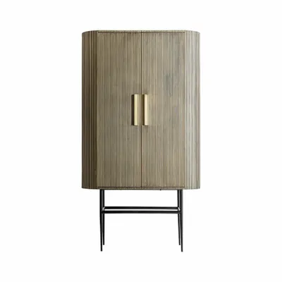 Wardrobe - Black iron cabinet in 100x45x180 cm - VICAL