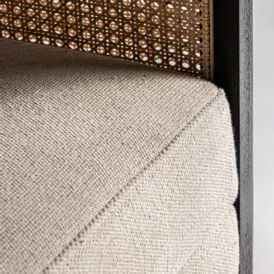 Fauteuils - Fauteuil en bois de mangue beige  en 73x73x83 cm - VICAL