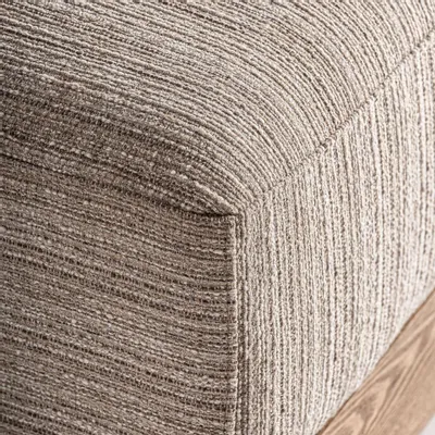 Footrests - Cream pine wood footrest in 82x82x42 cm - VICAL