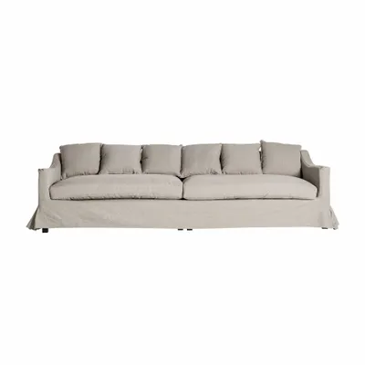 Canapés - Sofa en bois de pin beige  en 280x108x90 cm - VICAL