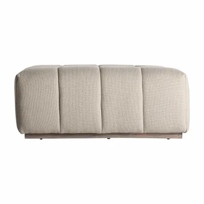 Repose-pieds - Repose- pied en bois de pin blanc cassé  en 98x98x40 cm - VICAL