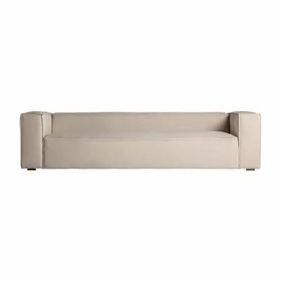 Canapés - Sofa en lin blanc cassé  en 280x98x68 cm - VICAL