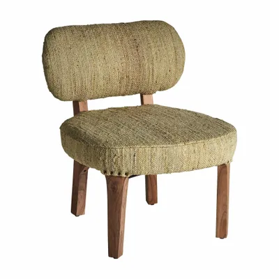 Chairs - Camel mango wood chair in 60x66x74 cm - VICAL