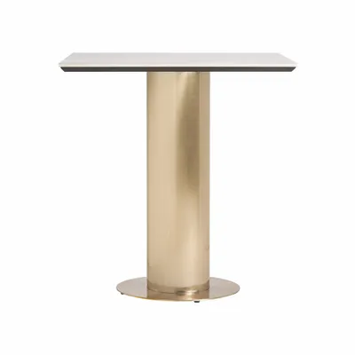 Other tables - White steel bar table in 70x70x76 cm - VICAL