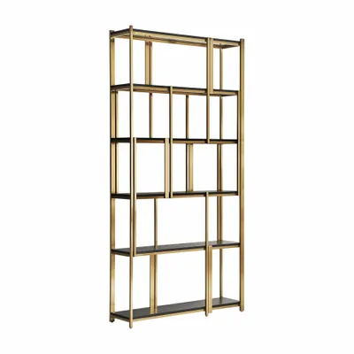 Shelves - Black steel shelf in 120x32x240 cm - VICAL