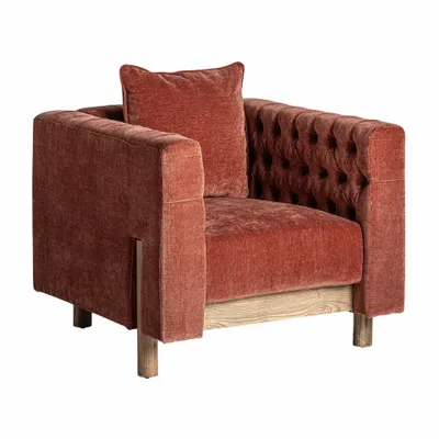 Fauteuils - Fauteuil en polyester bordeaux  en 87x88x80 cm - VICAL