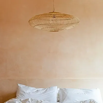 Hanging lights - The Macaroon Lampshade - Natural - M - BAZAR BIZAR LIVING