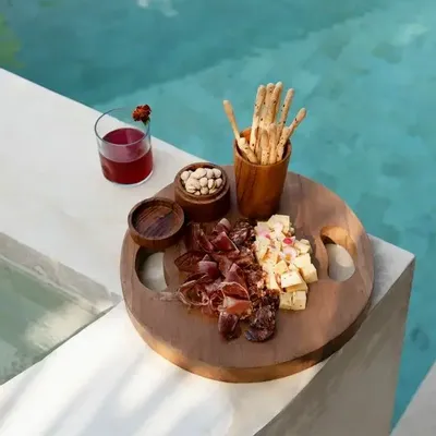 Plateaux - Le Plateau En Teak Root - Naturel L - BAZAR BIZAR LIVING