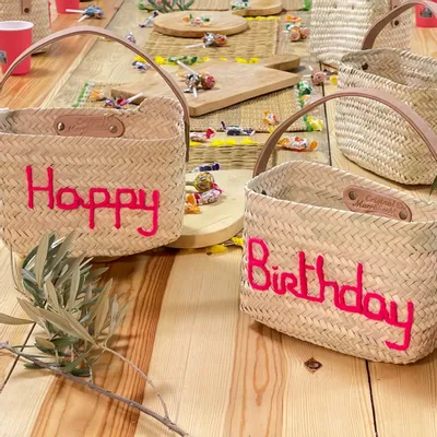 Shopping baskets - Rectangular Basket Series - Elegance & Personalization - ORIGINAL MARRAKECH